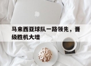 开云官方app入口-马来西亚球队一路领先，晋级胜机大增的简单介绍