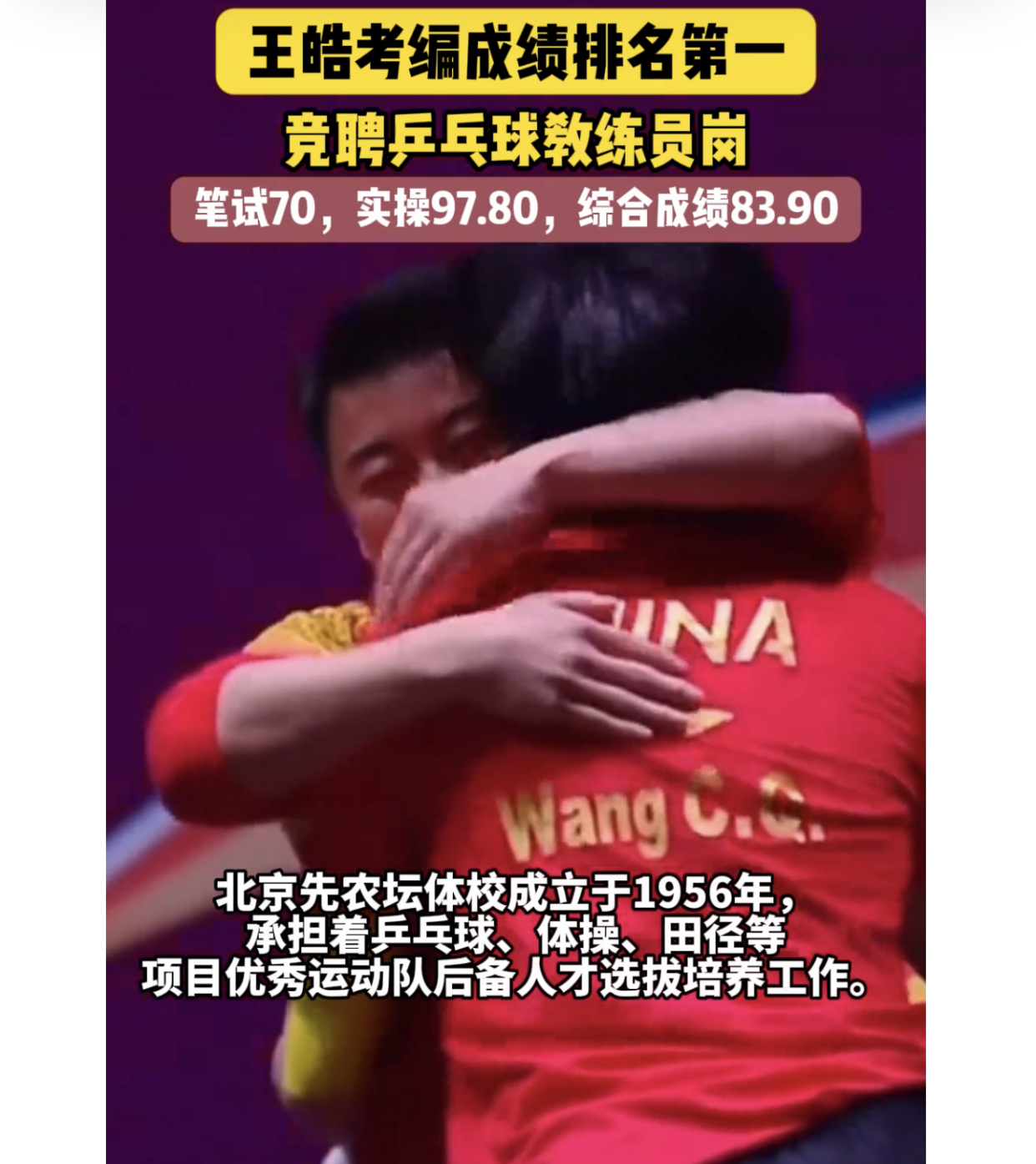 英国乒乓球队力克德国乒乓球队，王皓统治全场的简单介绍